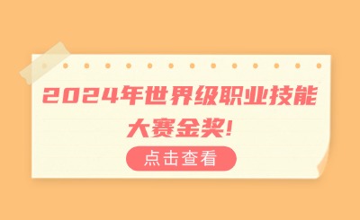 2024年世界級(jí)職業(yè)技能大賽金獎(jiǎng)!福建這些中職院校上榜!